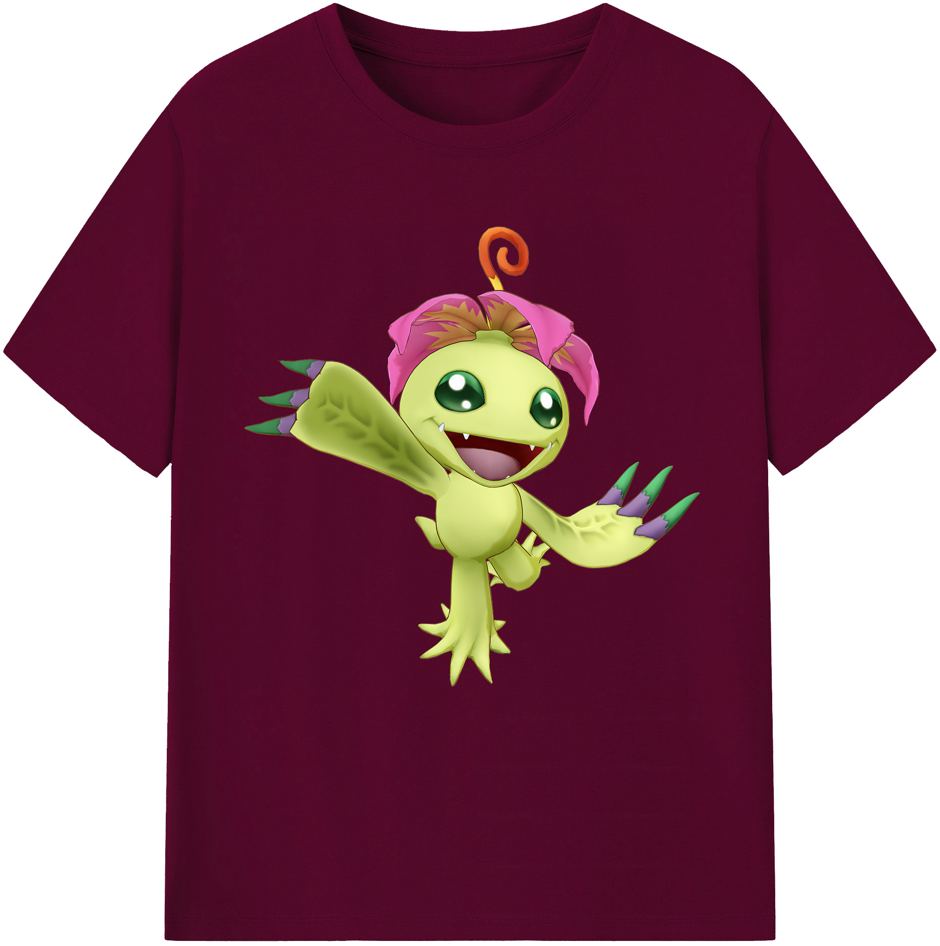 （画像用） Digimon デジタルモンスター/デジモン レディースカジュアルプリントTシャツ（綿100％）